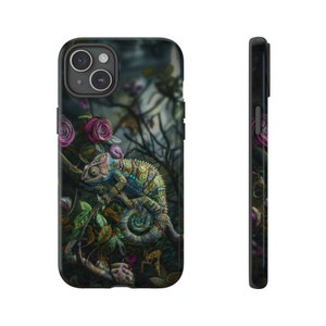 Beautiful Chameleon Phone Case for iPhones Samsung Galaxy Google Pixel Reptile Lizard Lover Phone Case Gift Chameleon Lover Gift