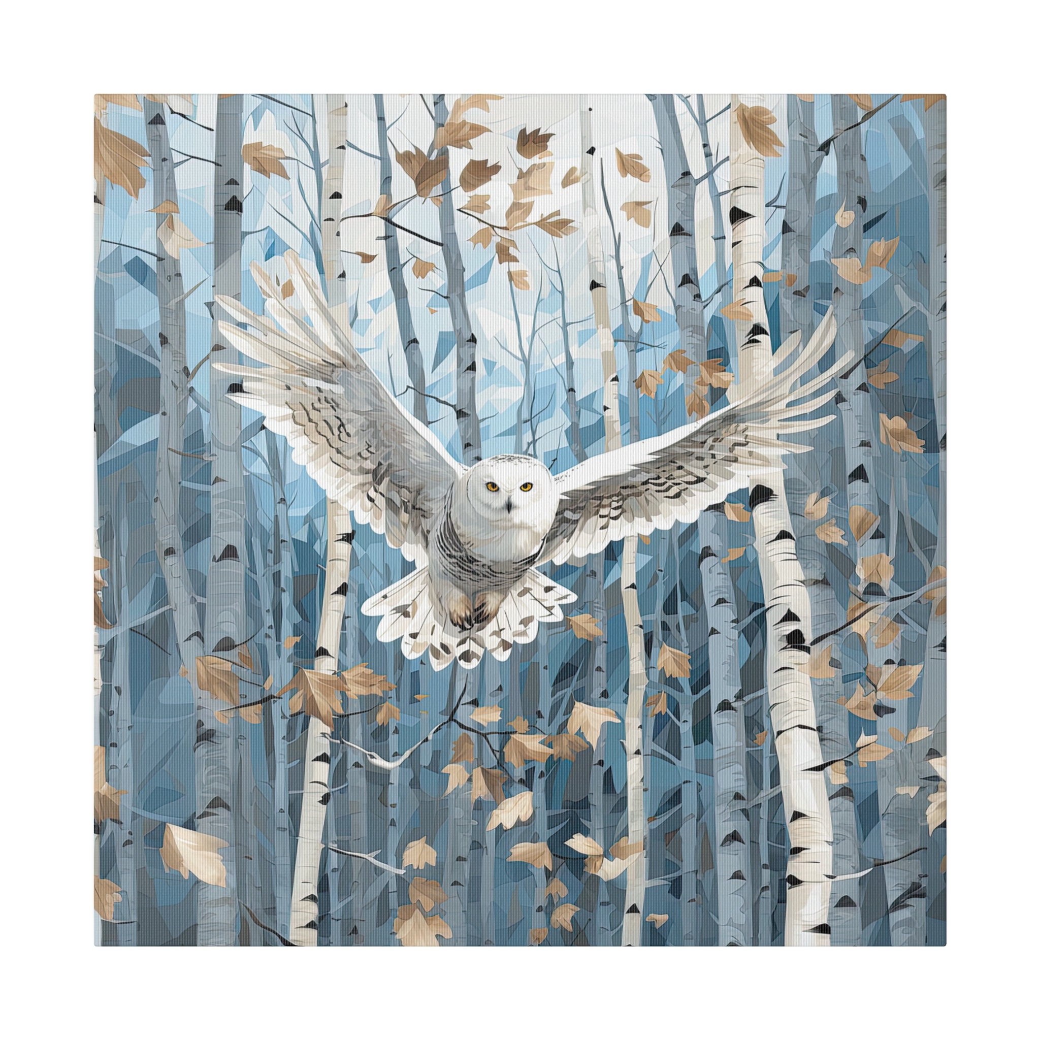 Snowy Owl Art Canvas Owl Wall Art Snowy Owl Print Owl Canvas Print Owl ...