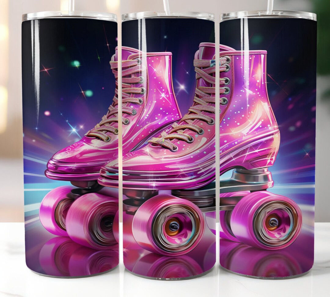 Skates, Skating, Roller Rink, Disco, Retro, 1980s, 80s, 20 Oz Skinny