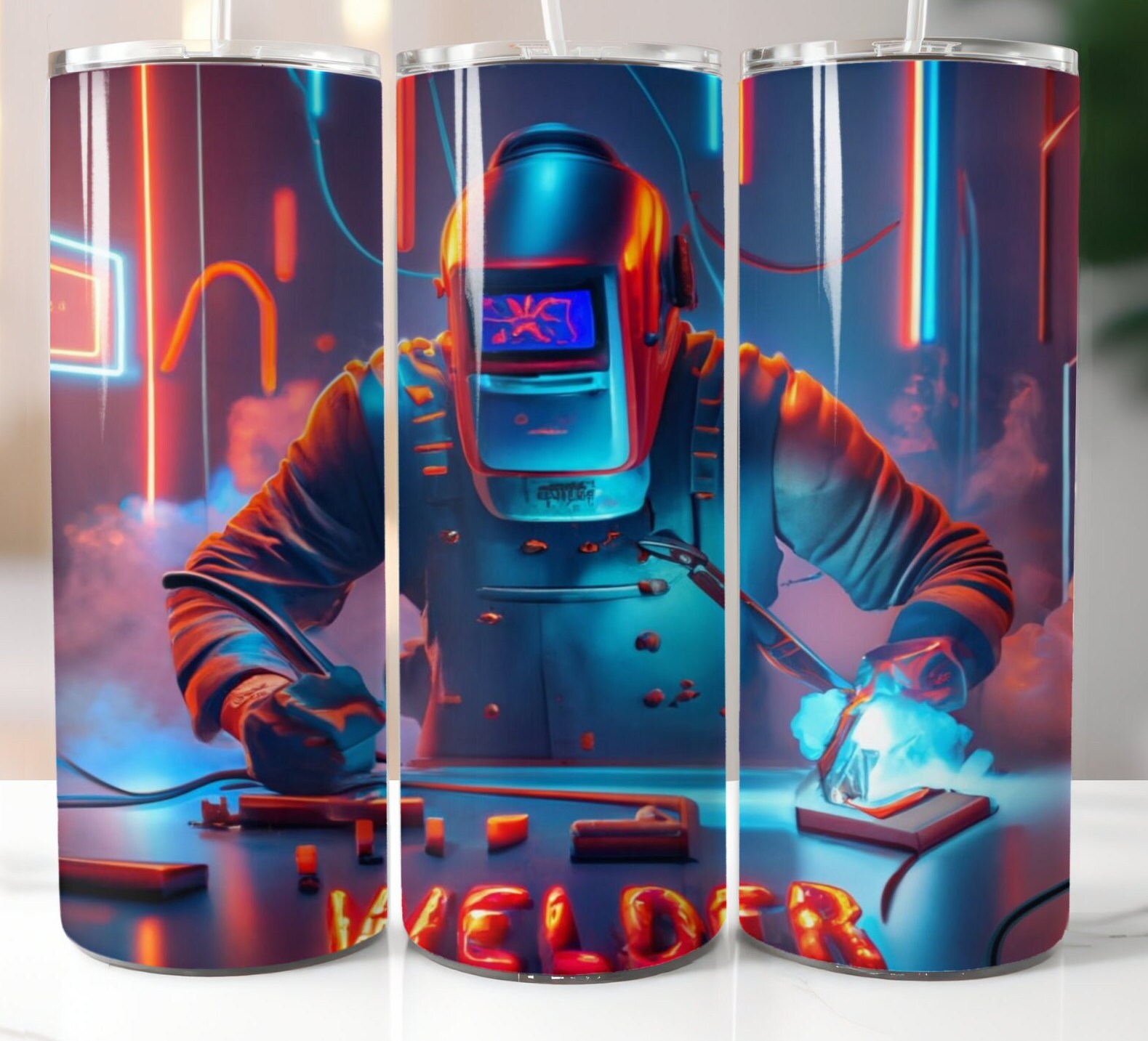 20 Oz Skinny Tumbler Welders Life Sublimation Design Digital Download