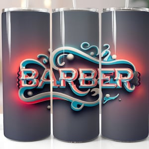 Barber Shop Logo SVG: Hair Clipper, Razor, Pole Clipart (Digital Download)