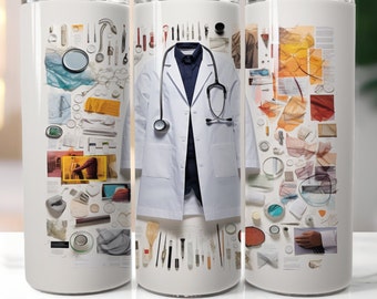 Doctor Tumbler Design: 20 oz Skinny Sublimation (Digital Download)