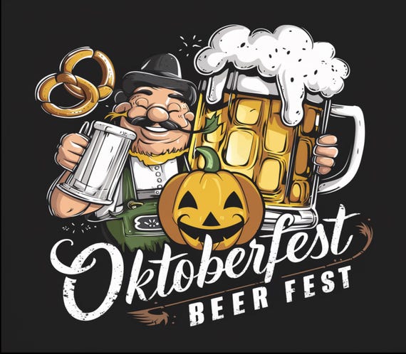 Funny Oktoberfest PNG: German Beer Festival Design (Digital Download)