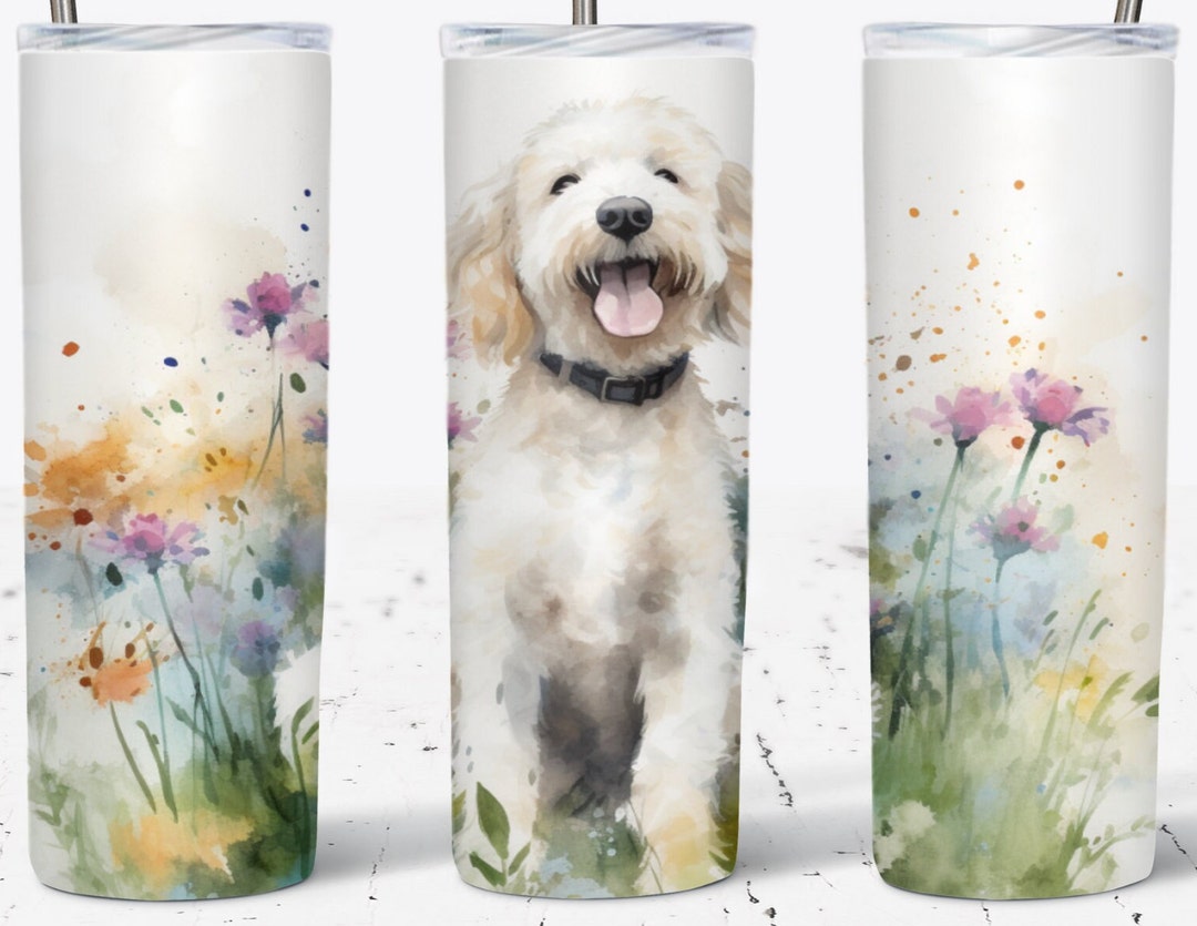 Goldendoodle Png, Skinny 20oz Tumbler Design Sublimation Design, Dog ...