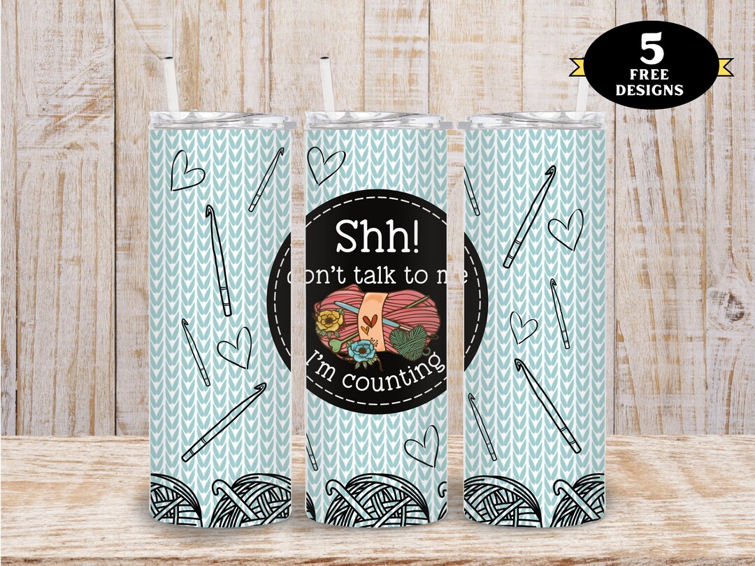Crochet Tumbler Funny Crochet Tumbler Png Crochet Stitch 20oz Tumbler