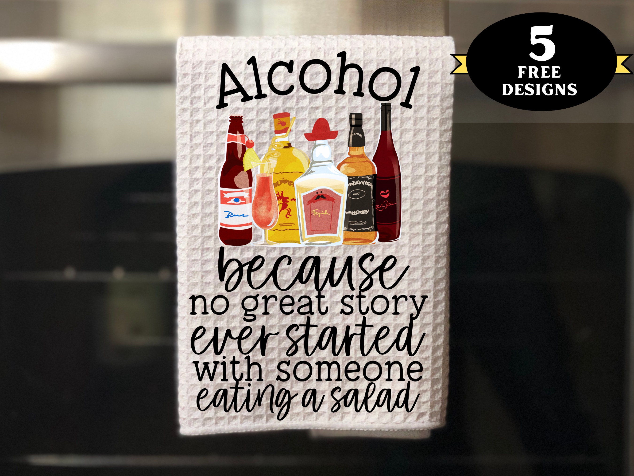 Funny Kitchen Towels Pina Colada Bar Towels Alcohol Gifts 