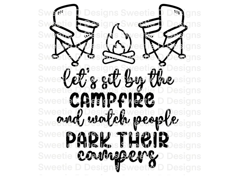 Let's Sit By The Campfire Watch People Park Their Campers - Personalized Unisex T-shirt, Hoodie, Sweatshirt - Gift For Couple, Husband Wife, Anniversary, Engagement, Wedding, Marriage, Camping Gift