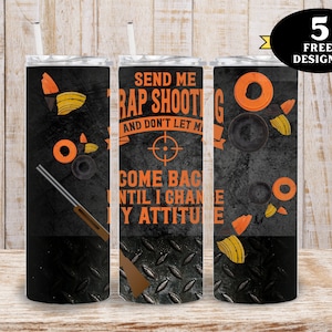Grappige Trap Shooting Tumbler, Stuur me Trap Shooting Tumbler png, Shooting Tumbler png, Shooting 20oz Tumbler wrap png, jacht png