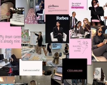 2026 Business/Career Vision Board Printables for Women (Digital Download)
