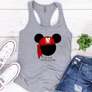 Disney Pirates of the Caribbean Women&#39;s Racerback Tank-Disney Family Trip Tank Top-Sleeveless Theme Park Ride Tank- Fun Racerback Tank