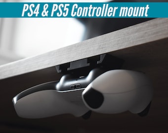 Under Desk PS5/PS4 Controller Mount: Gaming Desk Organizer