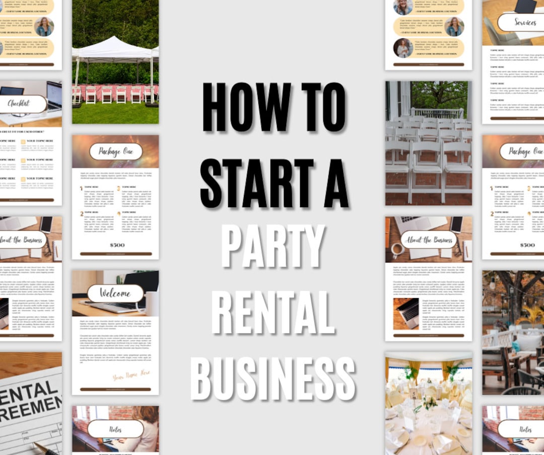 How to Start A Party Rental Business, Party Planner, Start A Rental