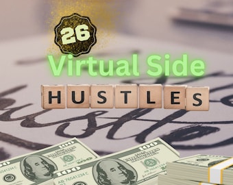 Virtual Side Hustles, Extra Income, Make Extra Money, Make Money Online | Extra Money | Make More Money | Start a Business | Money Online