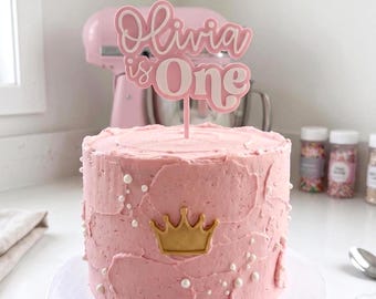 Personalized Cake Topper 3D Printed | Two-Tone Birthday Sign | Double Layer Custom Name & Age
