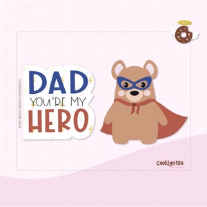 Dad Hero-set koekjesvorm.STL | Direct downloaden!