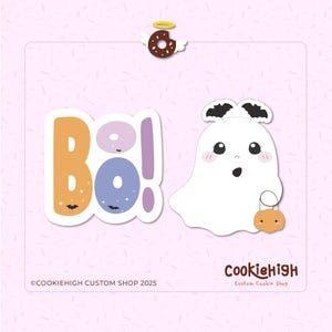 Halloween Boo To You Set with 2 .Stl Cookie Cutters + 4 Eddie PNG Images! | Instant Download!