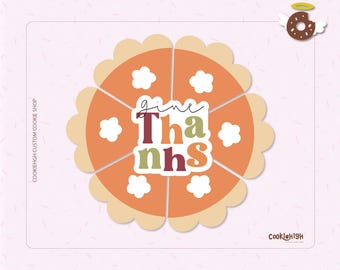 Pumpkin Pie Cookie Cutter Set: 3D Print STL File (Digital Download)