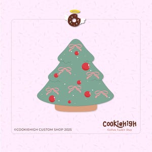 Cortador de galletas de árbol de Navidad. Imagen Stl + PNG de Eddie! / ¡Descarga instantánea!