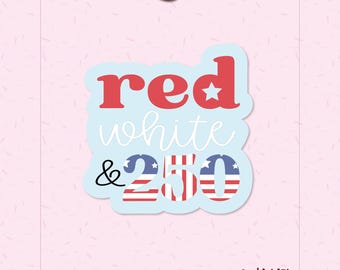 Red, White & 250 Plaque Cookie Cutter STL | Digital Download + Edible PNG + Black Guide