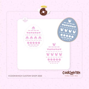 Digitaal: Scandinavische paaseisjabloon gesneden | SVG-png-direct downloaden voor cookie-stencil | Snijbestand!