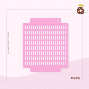 Digital: Sugar Sprinkle Stencil (3 SIZES) - STL File for 3D Printing | Stencil STL files |  Digital Download Sprinkle Stencil