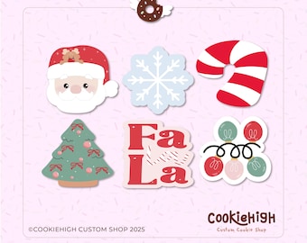 Süße Weihnachts Ausstechform Kleines Set STL + PNG Bild für Eddie! | Sofortdownload!