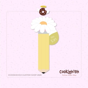 Skinny Daisy Pencil Cookie Cutter .Stl + PNG Image of Eddie! | Instant download!