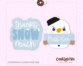 Danke Schnee viel 2er-Set STL + PNG Bild für Eddie! | Sofortdownload!