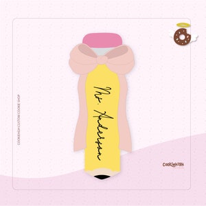 Magere boog potlood Cookie Cutter. Stl | Directe download!