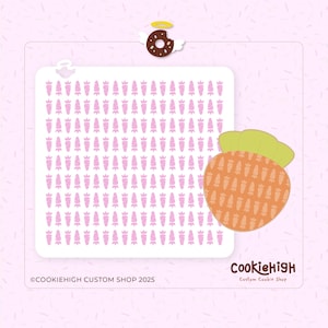 Digitaal: miniwortelpatroon stencil gesneden | SVG-png-direct downloaden voor cookie-stencil | Snijbestand!