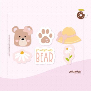 Mini Mama Bear Set Cookie Cutter.STL | Instant download!