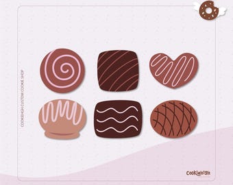 Mini Chocolate Valentine Box Cookie Cutter Set .Stl | Instant download!
