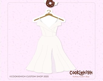 Wedding Dress On Hanger Cookie Cutter .Stl + PNG Image of Eddie! | Instant download!
