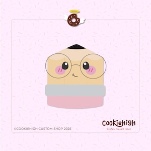 Nerd Pencil Cookie Cutter .Stl + PNG Image of Eddie! | Instant download!