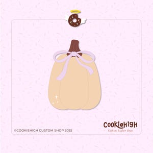 Tall Coquette Pumpkin Halloween Cookie Cutter .Stl + 2 PNG Image of Eddie! |  Instant download!