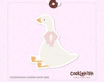 Coquette Goose Cookie Cutter .Stl + PNG Image of Eddie! |  Instant download!