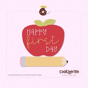 Happy First Day Set 2 Cookie Cutter .Stl + PNG Image of Eddie! | Instant download!
