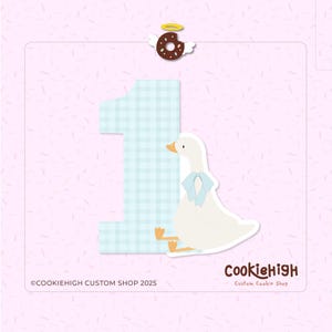 Foremka do ciastek One Goose Party Plaque w formacie .Stl + PNG z obrazem Eddiego! | Natychmiastowe pobranie!