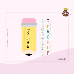 De beste leraar skinny set Cookie cutter .Stl | Directe download!