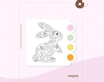 Square PYO Easter Cookie Cutter: 3D Printing STL File (Digital Download)