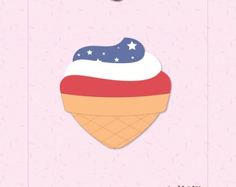 Chunky Ice Cream Cookie Cutter STL | Digital Download + Edible PNG + Black Guide