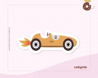 Vintage Fast Race Car Cookie Cutter .Stl | Instant download!