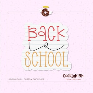 Back To School Plaque 2025 Cookie Cutter. STL + PNG image of Eddie! | Instant Download!