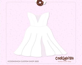 Meerjungfrau Hochzeitskleid Cookie Cutter .Stl + PNG Bild von Eddie | Sofortdownload!