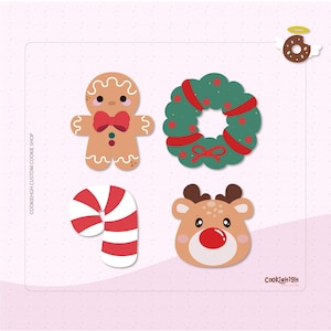 Süßigkeiten Weihnachts-Set Ausstechform .Stl | Sofortdownload!