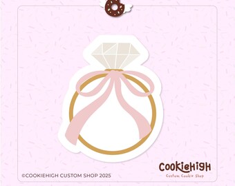 Coquette Ring Hochzeit Cookie Cutter .Stl + PNG Bild von Eddie | Sofortdownload!