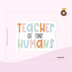 Mollige leraar Tiny Humans plaquette Cookie cutter. Stl | Directe download!