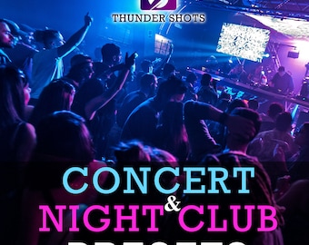 8 Professional Lightroom Presets for  Concert , Night Club and Festival | PREMIUM PRESETS | Music Festival Presets | HDR  Presets | Filters