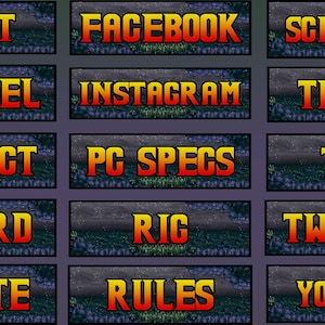 Super Metroid Twitch Panels