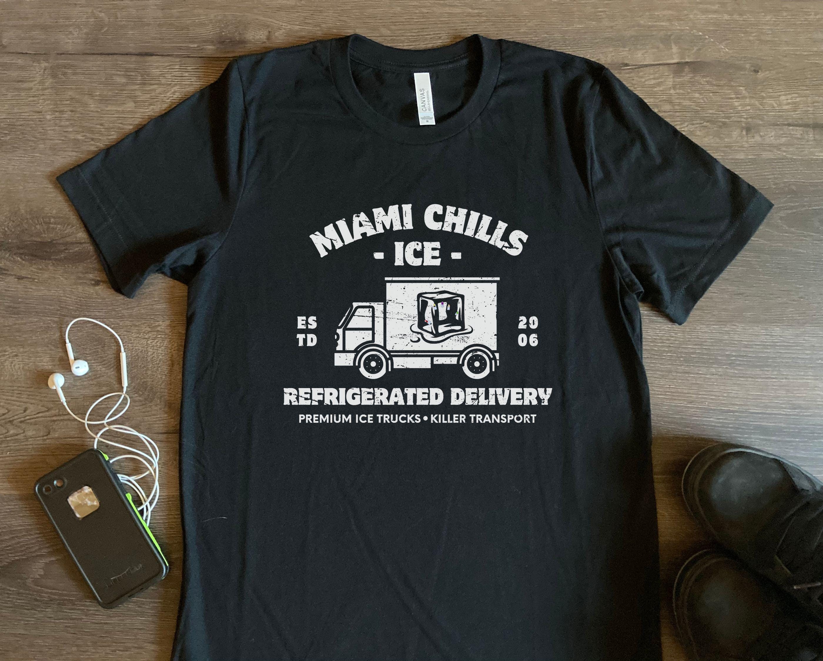 Miami Chills Tshirt Ice Truck Serial Killer Refrigerated Delivery